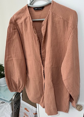 Düğmeli kolu lastikli müslin gömlek tunik de olabilir - Görsel 4