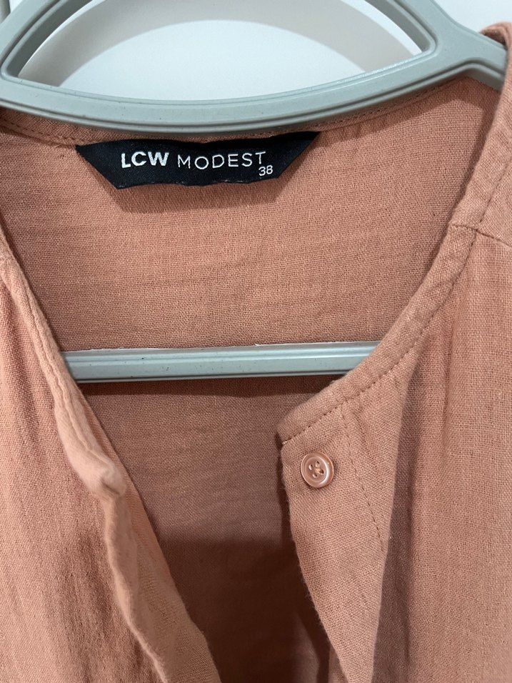 Düğmeli kolu lastikli müslin gömlek tunik de olabilir - Görsel 3