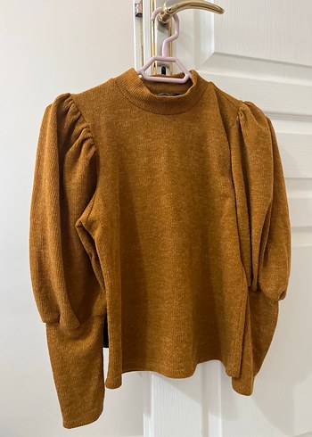 Balon kol şık kazak - Görsel 2