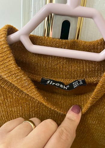 Balon kol şık kazak - Görsel 3