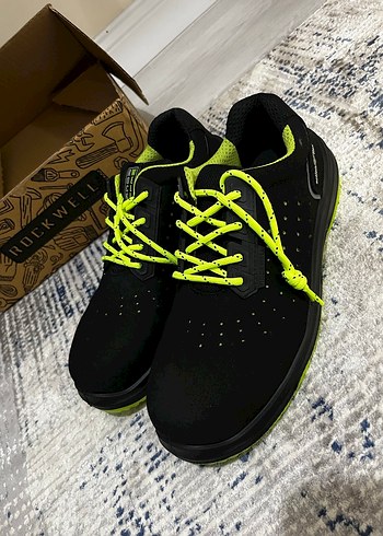 Rockwell Neon Siyah Erkek İş Ayakkabısı - Görsel 4