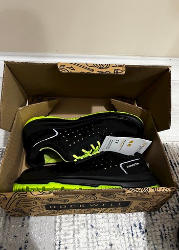 Rockwell Neon Siyah Erkek İş Ayakkabısı - Görsel 7