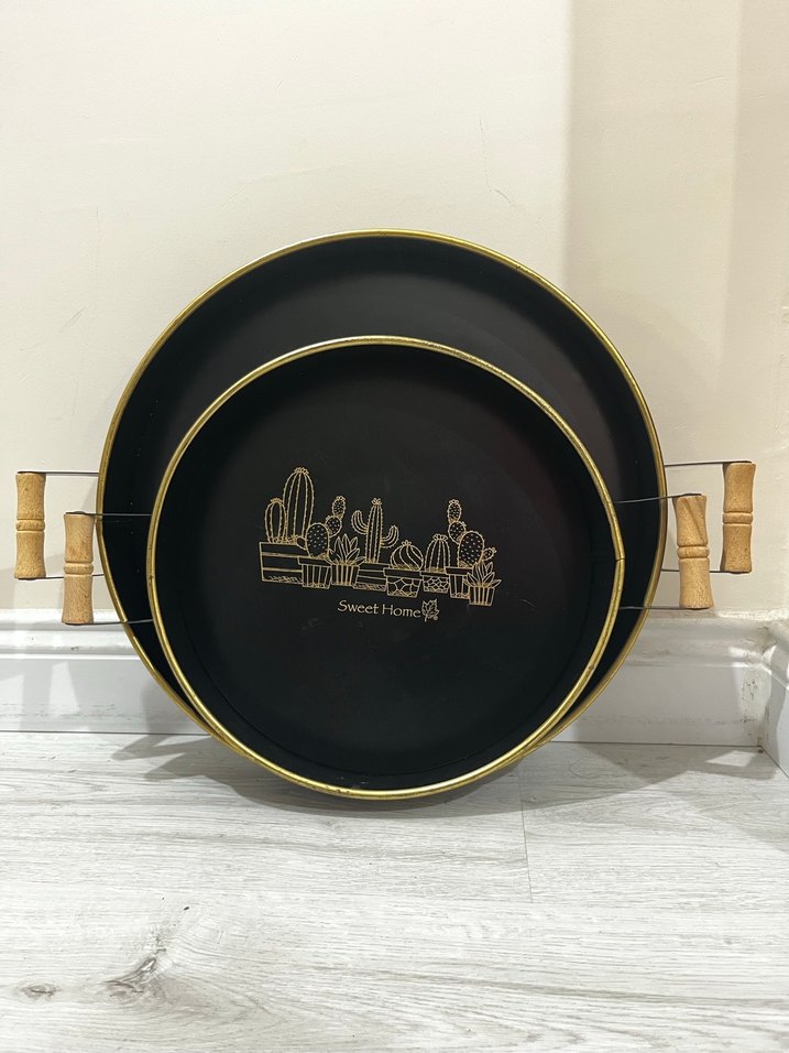 Metal tepsi 2li - Görsel 2