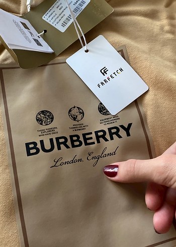 m Beden Burberry Kapüşonlu Kahverengi Kadın Sweatshirt