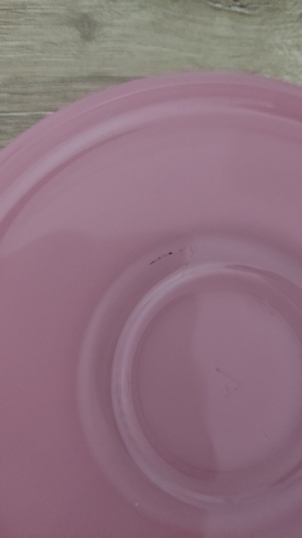 Pembe Kalp Desenli Çay Bardağı ve Tabak Seti - Görsel 5