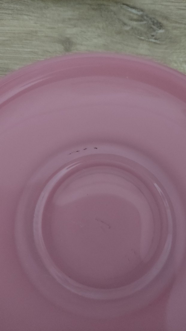 Pembe Kalp Desenli Çay Bardağı ve Tabak Seti - Görsel 4