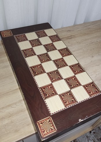 Kahverengi Ahşap Tavla Takımı - Görsel 4