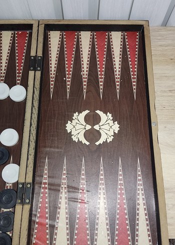 Kahverengi Ahşap Tavla Takımı - Görsel 3