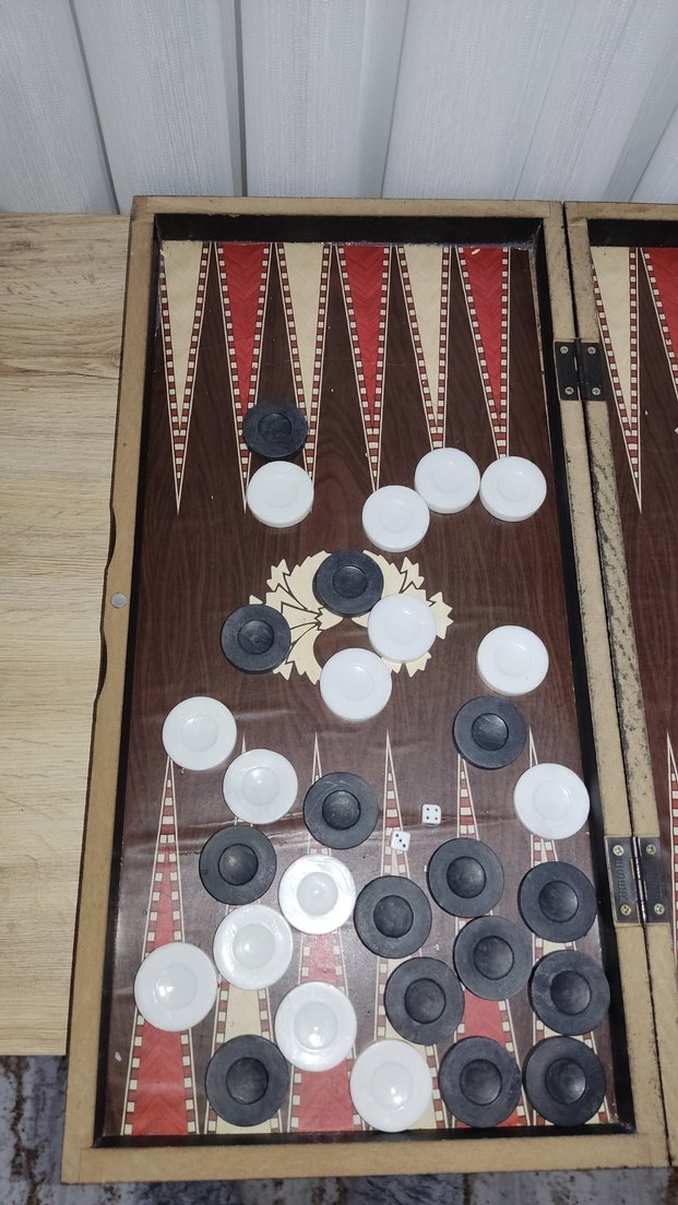 Kahverengi Ahşap Tavla Takımı - Görsel 2