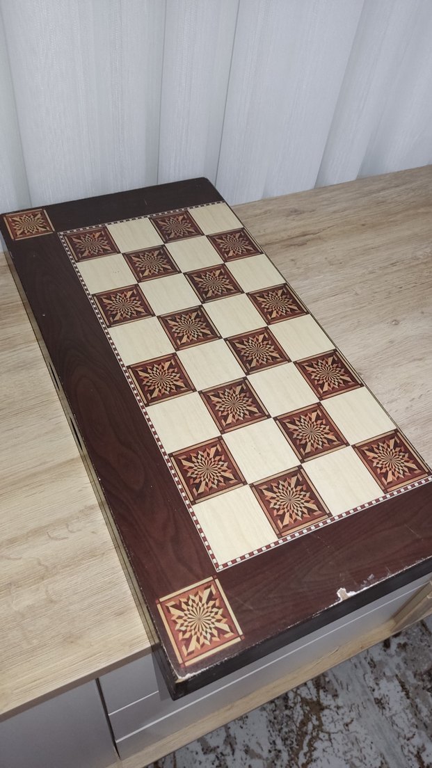 Kahverengi Ahşap Tavla Takımı - Görsel 4