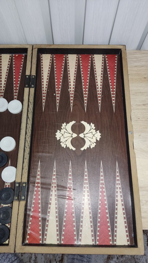 Kahverengi Ahşap Tavla Takımı - Görsel 3