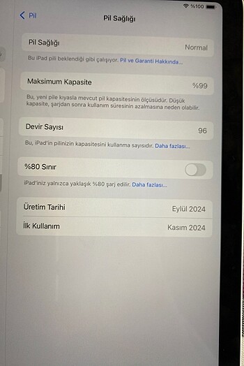  Beden Renk İPad Air