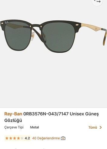 Ray-Ban Güneş gözlüğü unisex 