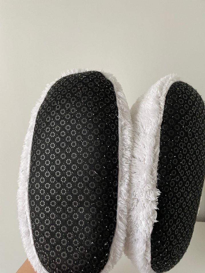 Kızlar için Gri Peluş Sıcak Ev Terliği - Görsel 3