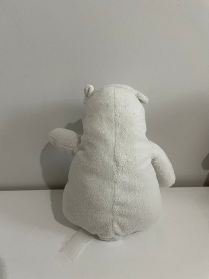 Beyaz ve Gri Peluş Ayı Oyuncak - Görsel 3