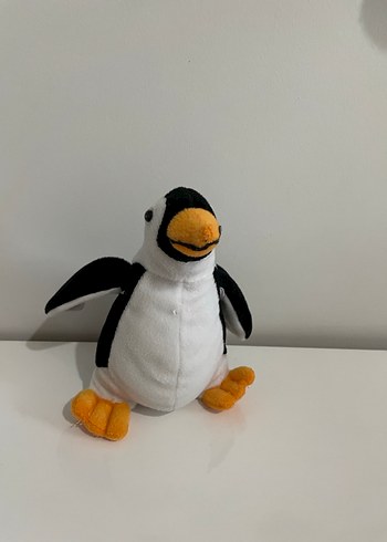 Renkli Ayaklı Beyaz Penguen Peluş Oyuncak - Görsel 2