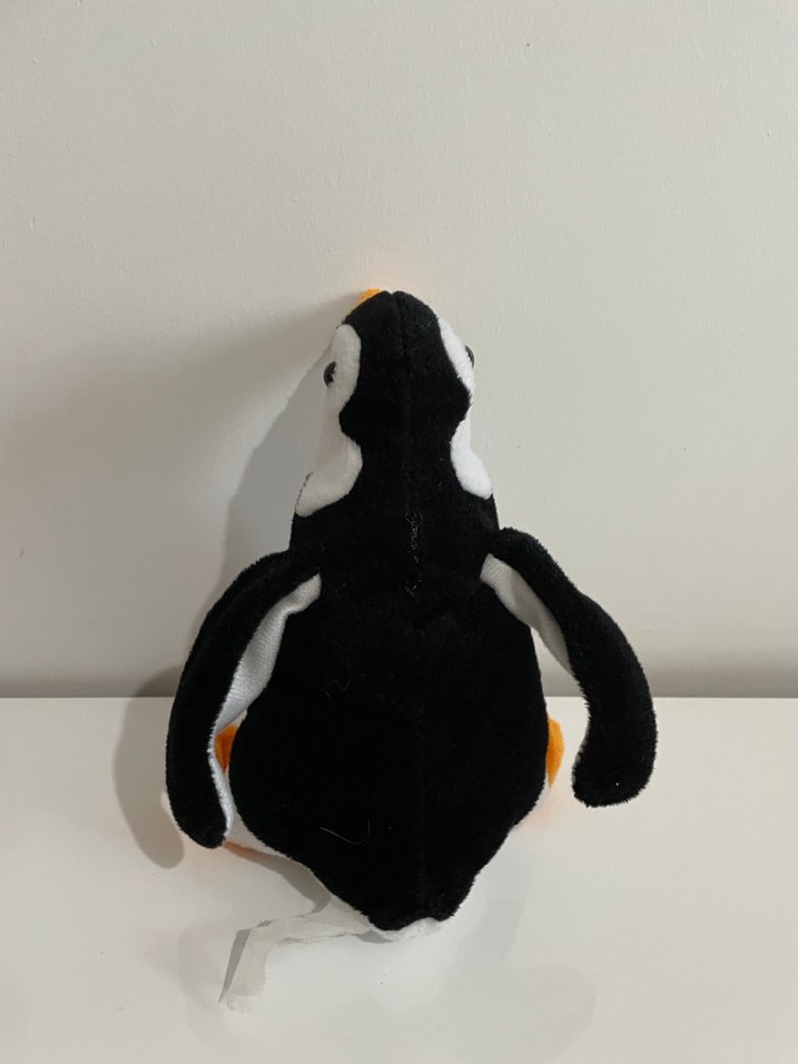 Renkli Ayaklı Beyaz Penguen Peluş Oyuncak - Görsel 3