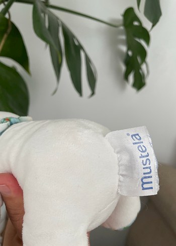 Renkli Detaylı Beyaz Peluş Ayı Oyuncak - Görsel 3