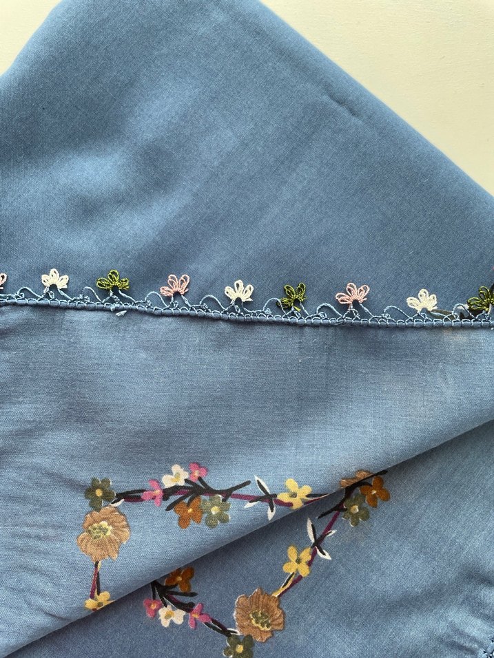 Mavı renk reyyan iğne oyası - Görsel 2