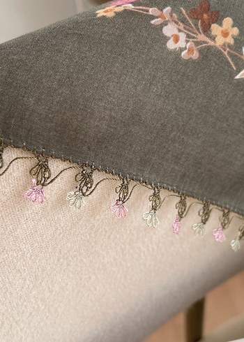 Hakı yeşili iğne oyası - Görsel 3