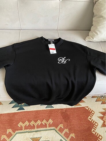 H&M Siyah Sweatshirt
