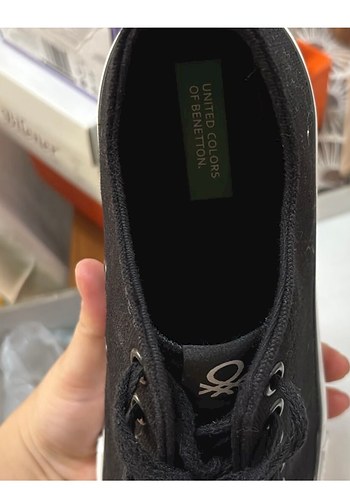 Benetton United Colors Of Benetton Siyah Bagcikli Sneaker