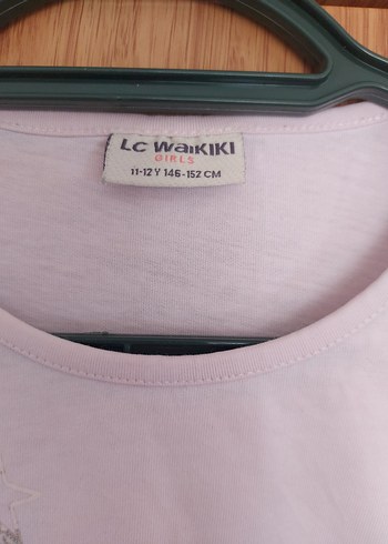 LC Waikiki Kız Çocuk Pembe Uzun Kollu Tişört