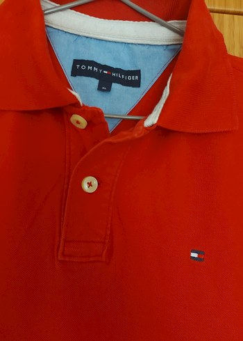 xl Beden kırmızı Renk Tommy Hilfiger 8Erkek Polo Tişört