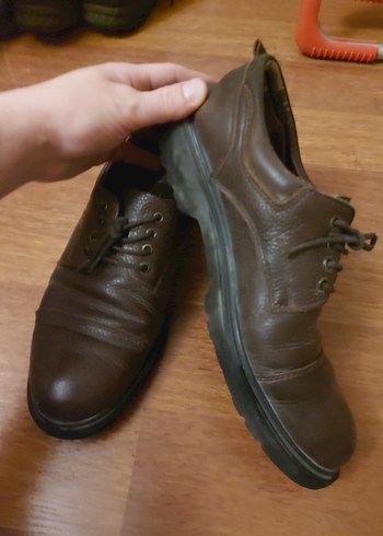 Kahverengi Deri Erkek Klasik Ayakkabı - Görsel 3