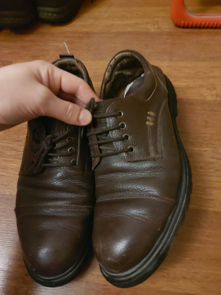 Kahverengi Deri Erkek Klasik Ayakkabı - Görsel 5