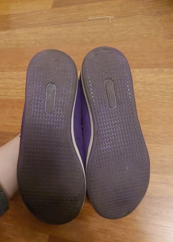 Mor Bağcıklı Düz Taban Kadın Spor Ayakkabı - Görsel 5