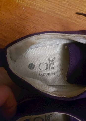 Mor Bağcıklı Düz Taban Kadın Spor Ayakkabı - Görsel 6