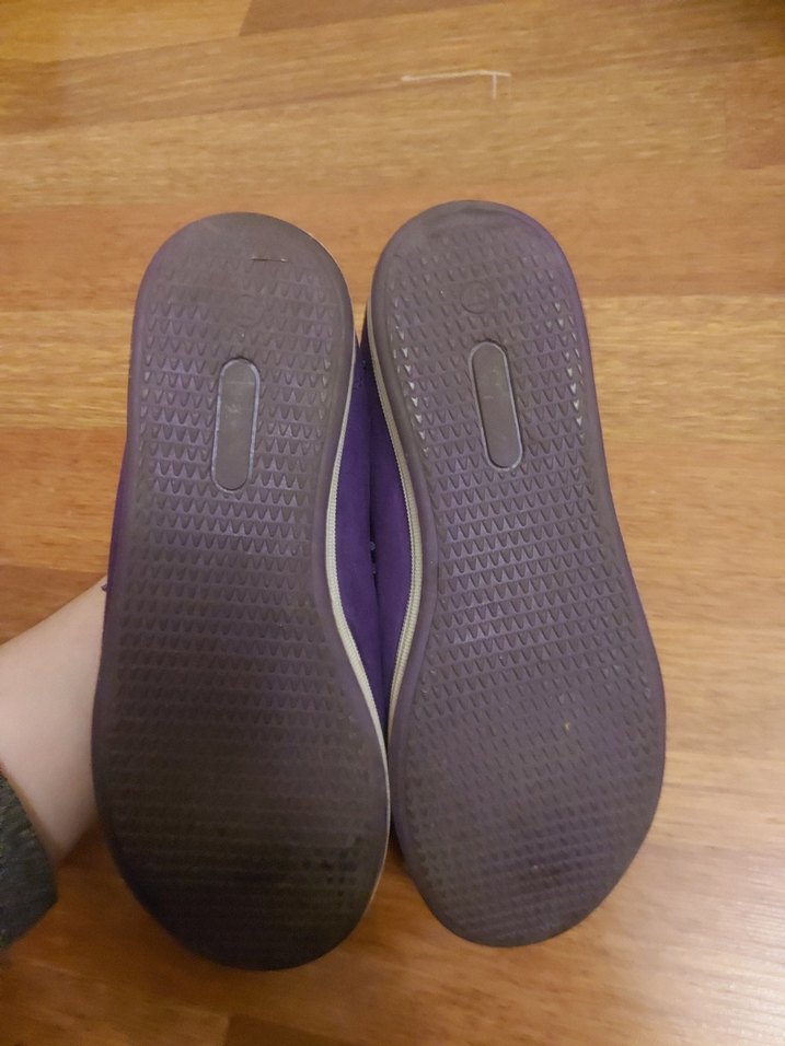 Mor Bağcıklı Düz Taban Kadın Spor Ayakkabı - Görsel 5