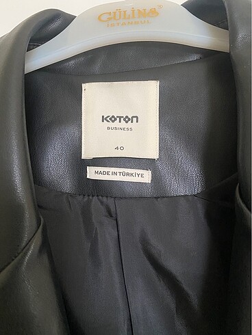 Koton Deri Blazer Ceket