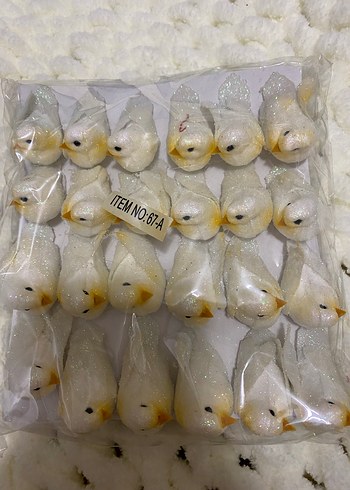 Beyaz Kuş Figürleri Seti - Görsel 4