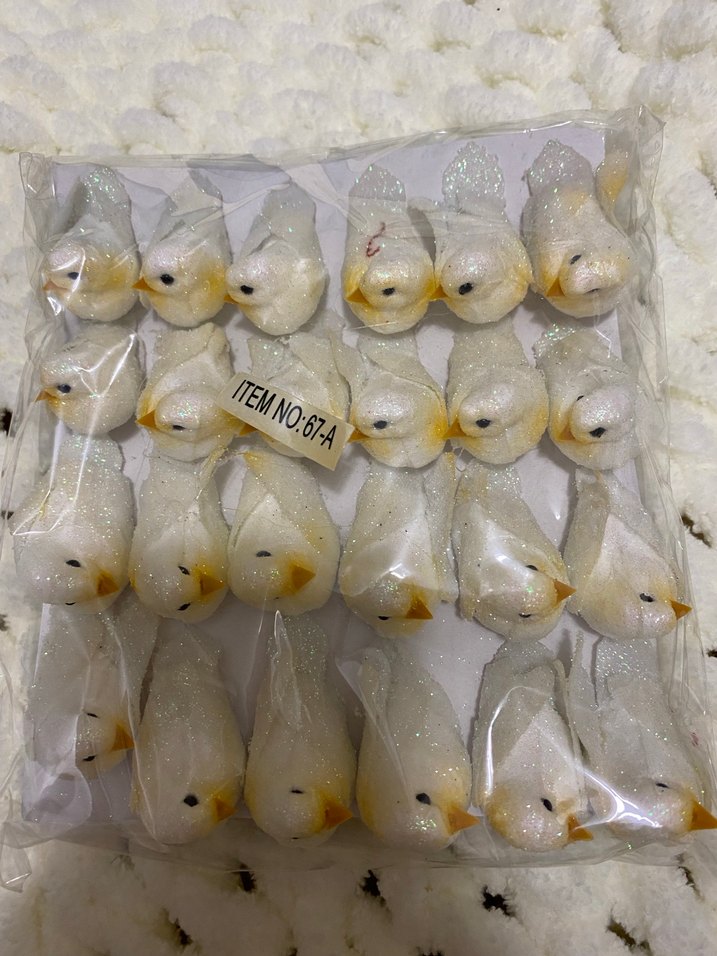 Beyaz Kuş Figürleri Seti - Görsel 4