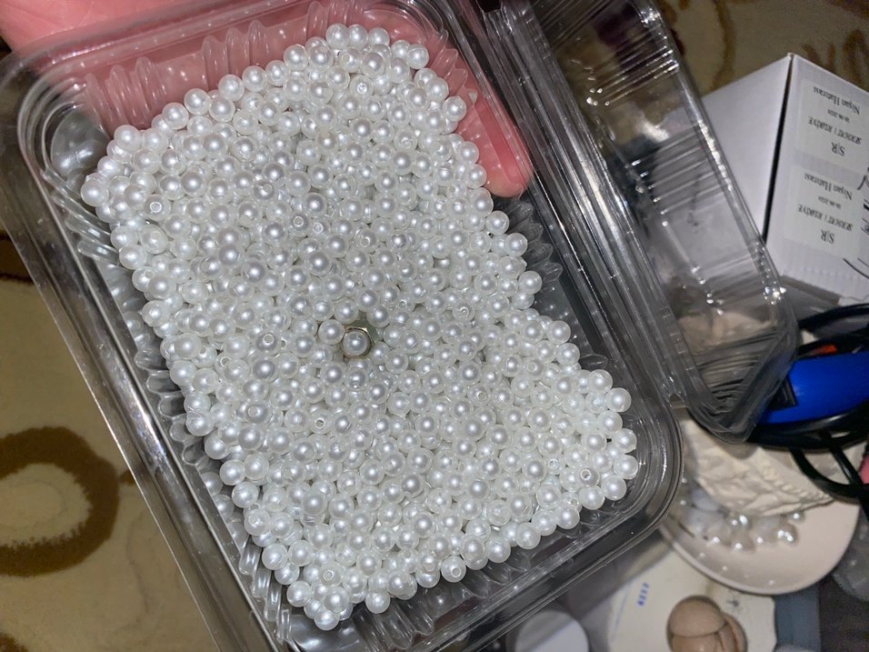 Beyaz İnci Süsü Boncukları - Görsel 2