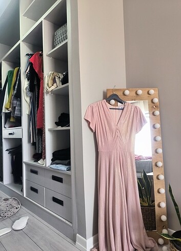 ADL Nightzoom midi pudra gece elbisesi - Görsel 2