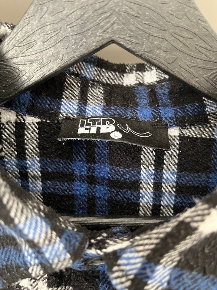 Ltb Erkek Mavi Kareli Düğmeli Gömlek - Görsel 3