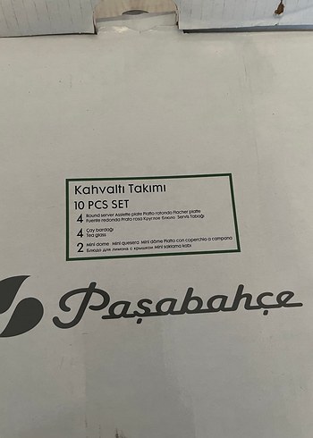 Paşabahçe 4bölmeli servis tabağı 4 cay bardağı ve bir şekerlik - Görsel 4