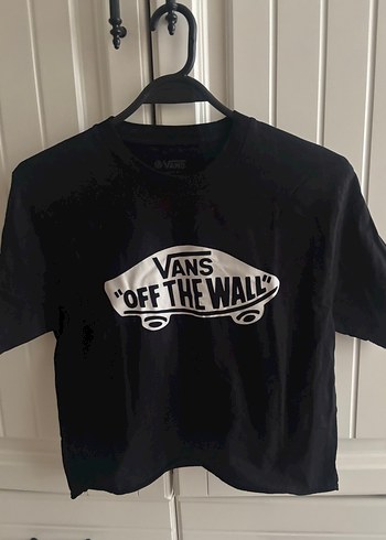 Siyah Vans Baskılı Tişört