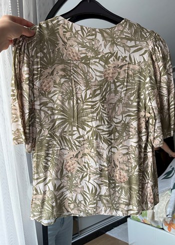 Mango V Yaka Düğmeli Bohem Kadın Gömlek - Görsel 2