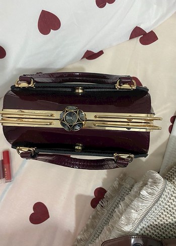 Michael Kors Bordo Deri Kadın Çanta - Görsel 4