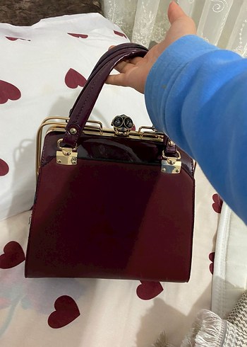 Michael Kors Bordo Deri Kadın Çanta - Görsel 3