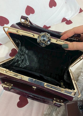 Michael Kors Bordo Deri Kadın Çanta - Görsel 2