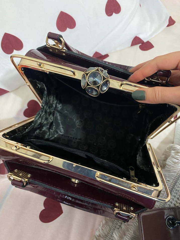 Michael Kors Bordo Deri Kadın Çanta - Görsel 2