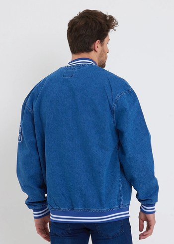 Erkek Kolej Denim Ceket - Görsel 2