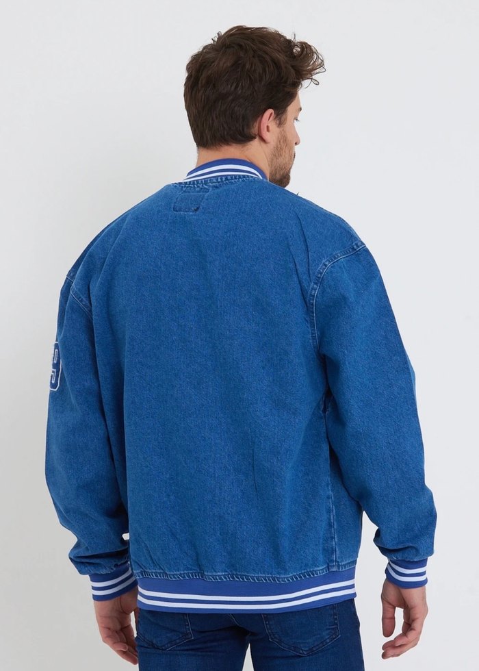 Erkek Kolej Denim Ceket - Görsel 2