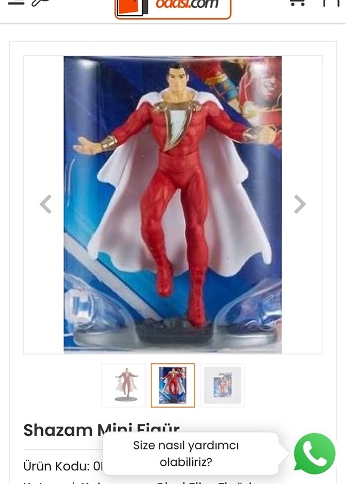 Shazam mini figür - Görsel 2