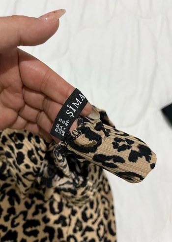 Leopar Desenli Midi Hamile Etek - Görsel 3